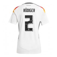 Germany Antonio Rudiger #2 Replica Home Shirt Ladies Euro 2024 Short Sleeve